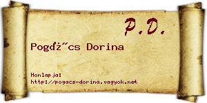 Pogács Dorina névjegykártya