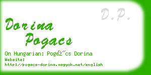 dorina pogacs business card